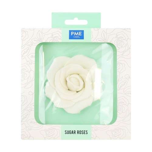 PME 90mm White Sugar Rose, 1 pcs