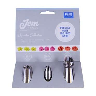 Cupcake Nozzle Set 16T 1M 1F - Cupcake Icing Nozzle Set