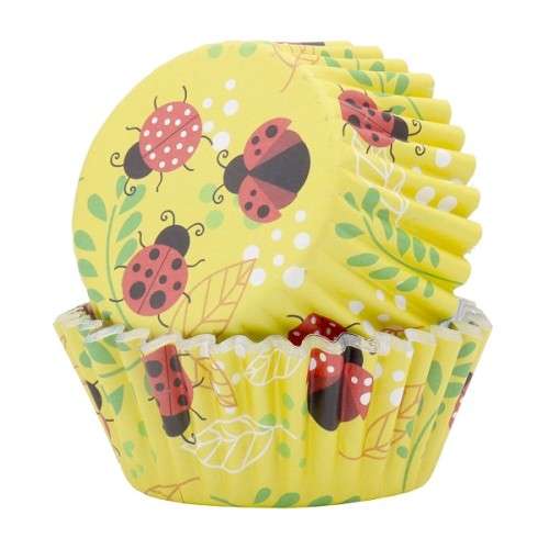 PME Ladybird Foil Cupcake Cases, 30 pcs