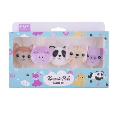 Cute Cake Candles Kawaii Pals - Party Candles Kawaii Pals CA154