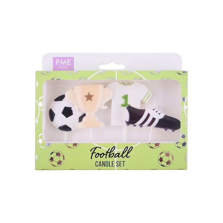 Football Party Candles - Soccer Novelty Candles - Bday Candles Soccer Party