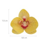 deKora 8.5cm Edible Wafer Paper Orchid Yellow, 10 pcs