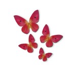 deKora Wafer Paper Butterflies Pink tones, 79 pcs