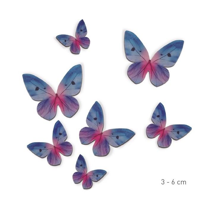 Wafer Decoration Butterflies - Bakery cake Decor edible Butterflies - BULK Wafer paper Butterfly decoration