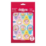 deKora 20 Cupcake Oblaten Stecker Peppa Pig