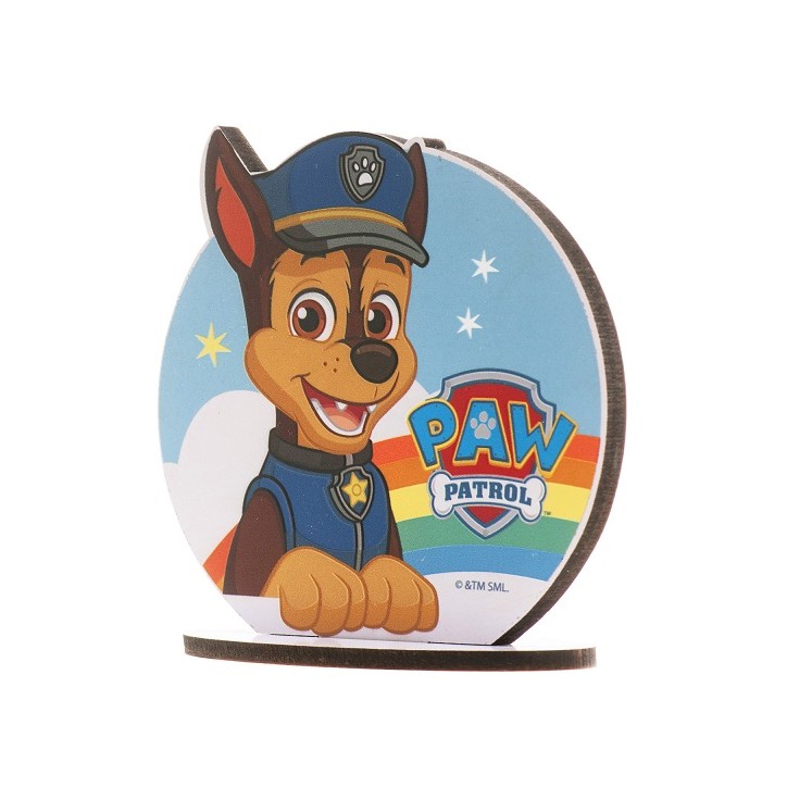 Paw Patrol Kuchenaufsteller - Tortenaufsteller Paw Patrol - Kuchenfigur Paw Patrol CHASE - Tortentopper Chase PAW PATROL