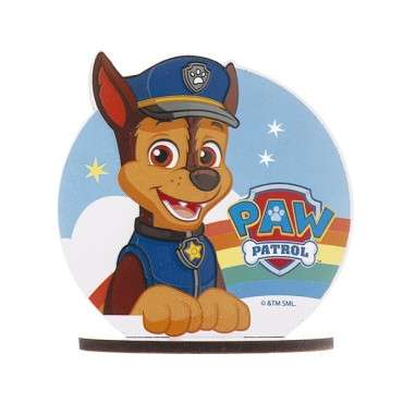 Paw Patrol Kuchenaufsteller - Tortenaufsteller Paw Patrol - Kuchenfigur Paw Patrol CHASE - Tortentopper Chase PAW PATROL