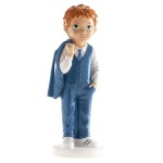 deKora Communion / Confirmation Boy Cake Topper, 16.4cm