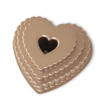 Heart shaped Baking Pan - Nordicware Bakeware Switzerland - Tiered Heart Bundt Pan