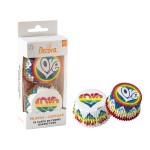 Decora Rainbow Love Cupcake Cases, 36 pcs