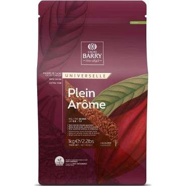 Cacao Barry Plein Arôme Cocoa Powder (100%) 1kg - Cacaopowder Brown