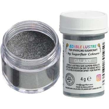 Edible Lustry Galaxy Silver Sugarflair Colours E7026