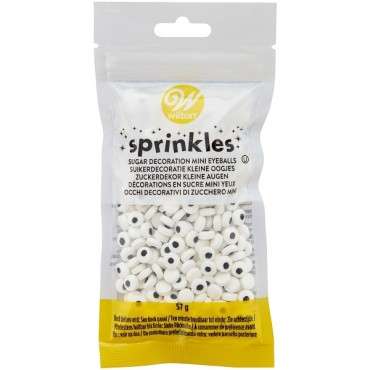 Kosher Candy Eyeballs Sprinkles - Wilton Mini Sugar Eyes Cake Decoration