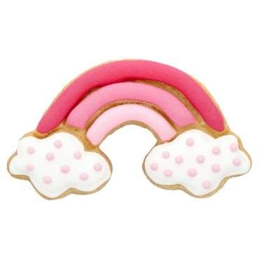 Embossed Rainbow Cookie Cutter - Rainbow with Cloud Cookie Cutter 189669