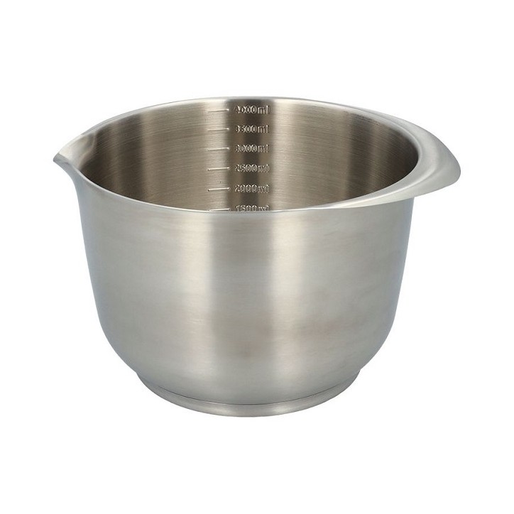 Stainless Steel Mixing Bowl 4 Liter Mixingbowl - Serving Bowl - Storage bowl