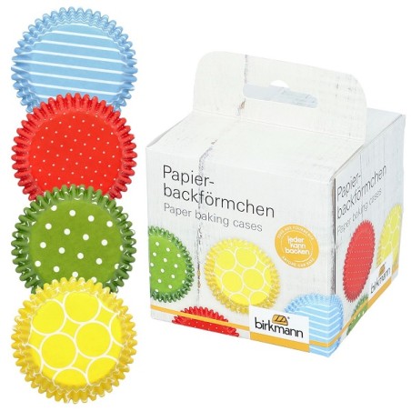 Farbenfrohe Cupcakeförmchen - Bunte Cupcakebackförmchen - Birkmann Muffinförmchen