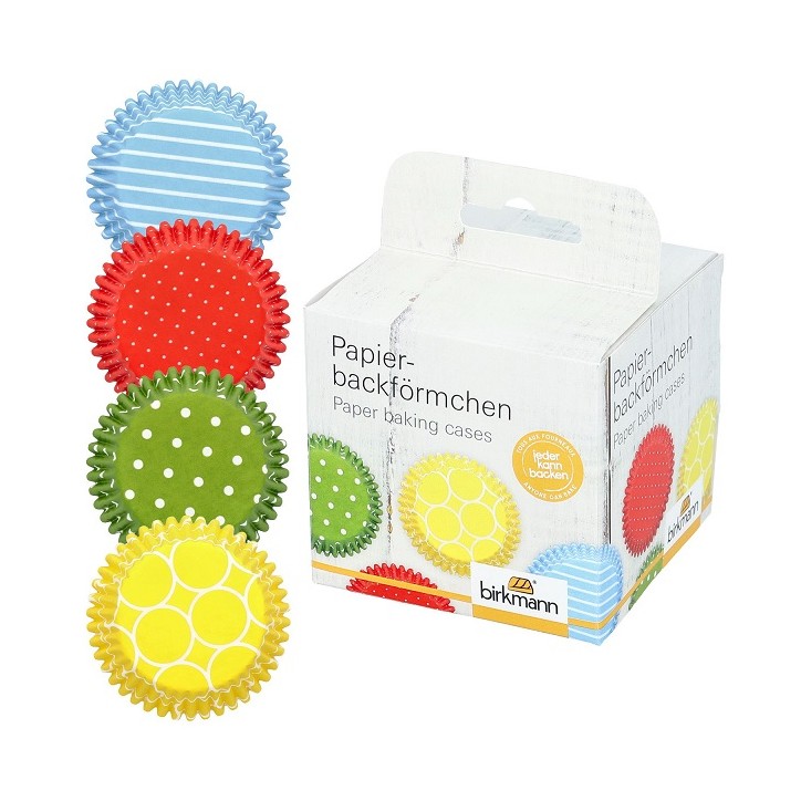 Farbenfrohe Cupcakeförmchen - Bunte Cupcakebackförmchen - Birkmann Muffinförmchen