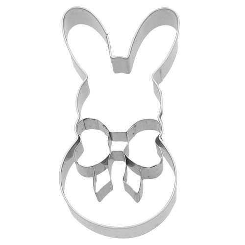 Birkmann Bunny Puschel with Bow Cookie Cutter, 7.5cm