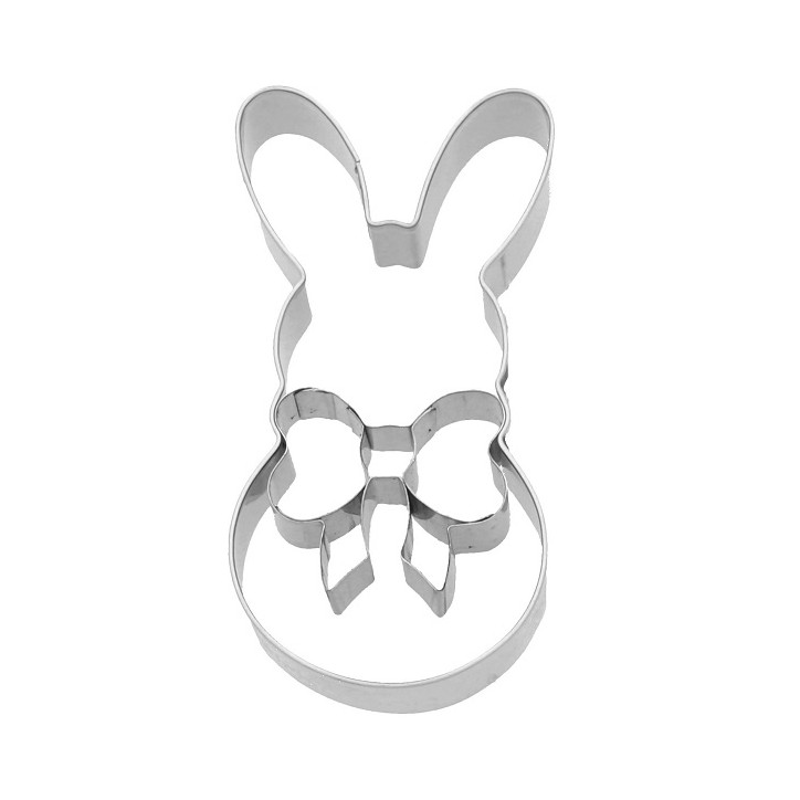 Giotto Rabbit Cookie Cutter - Bunny Cutter with Bow 189935 - Birkmann Easter Cookie Cutter