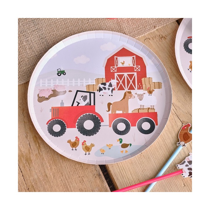 Farm Friends Plates - Countrystyle Paper Plates - Farmyard Plates