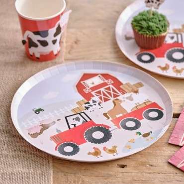 Farm Friends Plates - Countrystyle Paper Plates - Farmyard Plates