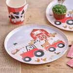 Ginger Ray Farmyard Plates, 8 pcs