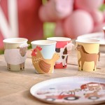 Ginger Ray Farmyard Cups, 8 pcs