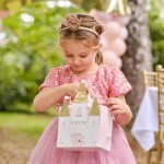 Ginger Ray Princess Party Castle Treat Bags with bracelets, 5 pcs