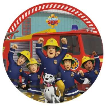 Fireman Sam Party Supplies - Fireman Sam Plates - Firefighter Tableware