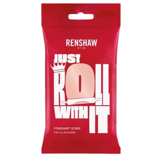 Renshaw Just Roll With It Fondant Icing Peach Blush, 250g