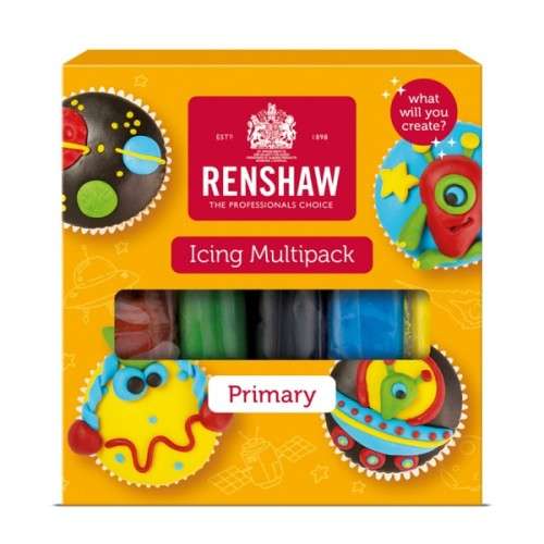 Renshaw Primary Fondant Icing Multipack, 5x100g