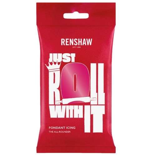 Renshaw Just Roll With It Fondant Icing Fuchsia Pink, 250g