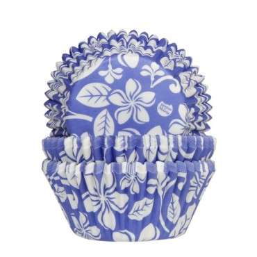 Cupcake liners Aloha Hawaii blue