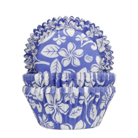 Cupcake liners Aloha Hawaii blue