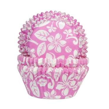 Cupcake liners Aloha Hawaii rose