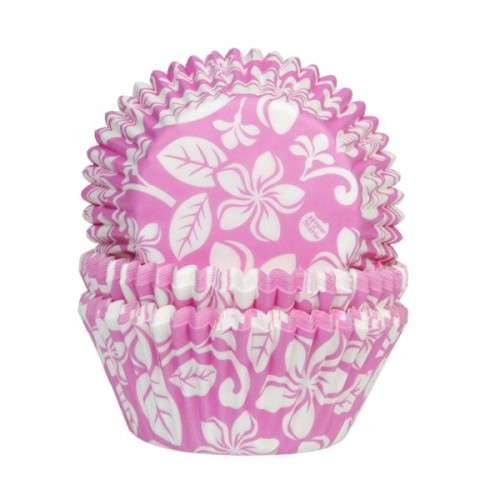 House of Marie Cupcake Förmchen Aloha rosa, 50 Stück