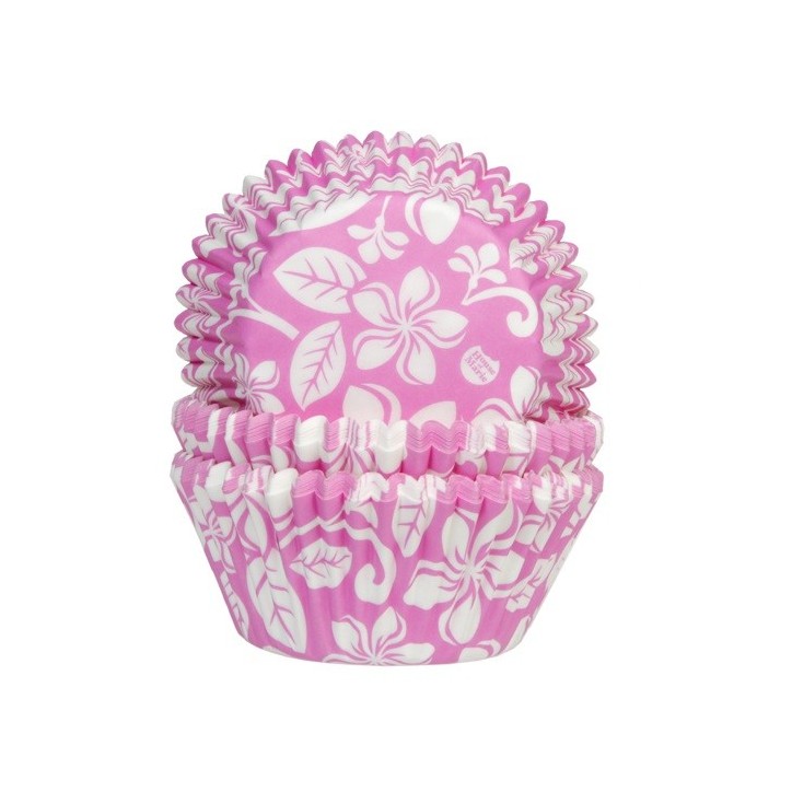 Cupcake liners Aloha Hawaii rose