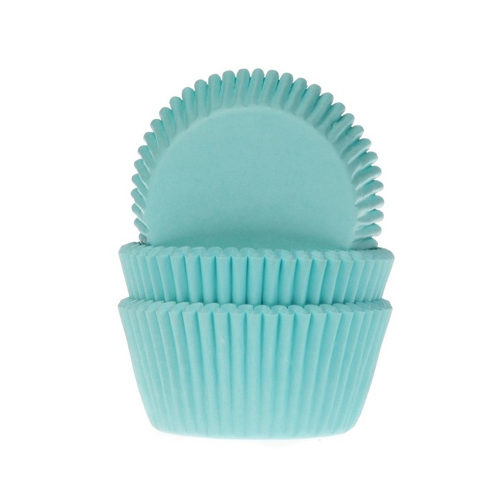 Turquoise Baking Cups Muffin 50x33mm - Blue Cupcake Liners