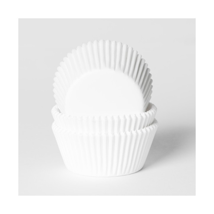 BULK Cupcakepapierförmchen Weiss 500 Stück - Grossmenge Muffin Backförmchen WEISS