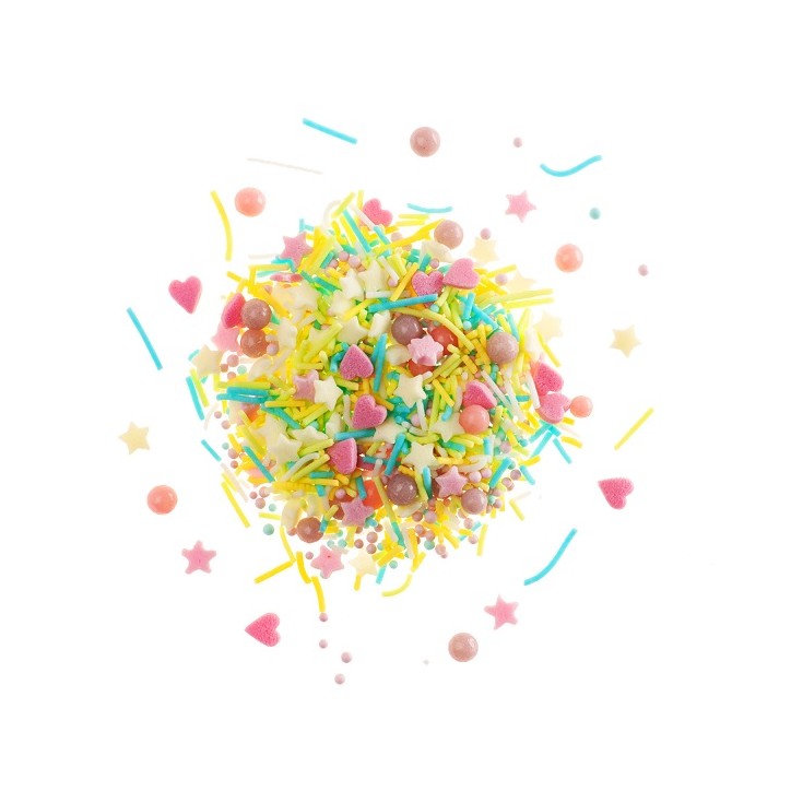 Hearts & Stars Sprinkles Sugar Sprinkles Pastel Mix Stars & Hearts GLUTEN-FREE Sugar Sprinkles