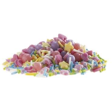 Hearts & Stars Sprinkles Sugar Sprinkles Pastel Mix Stars & Hearts GLUTEN-FREE Sugar Sprinkles