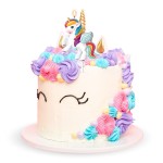 deKora Unicorn Birthday Candle, 7.5x6cm