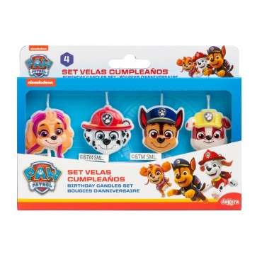 Paw Patrol Geburtstagskerzen - Partykerzen Paw Patrol - Paw Patrol Kuchenkerzen