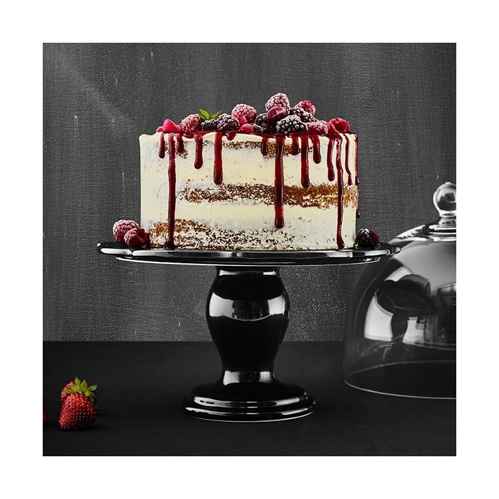 Black Cake Stand 25cm Avantgarde Cake Stand Black - Luxury Cake Stand