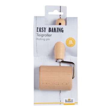 Beechwood Rolling Pin - Dough Roller for Baking Tray