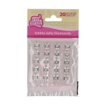 FunCakes 20 Edible Diamond Studs, 10mm