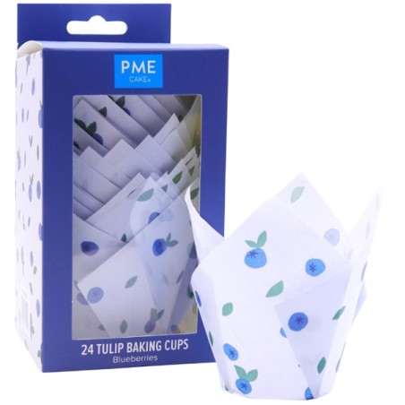 PME Tulip Muffin Cases Blueberry Pk/24