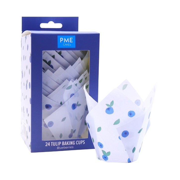 PME Tulip Muffin Cases Blueberry Pk/24