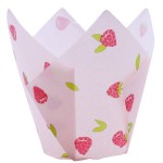 PME Tulip Baking Cups RASPBERRIES, 24 pcs