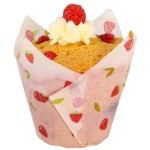 PME Tulip Baking Cups RASPBERRIES, 24 pcs